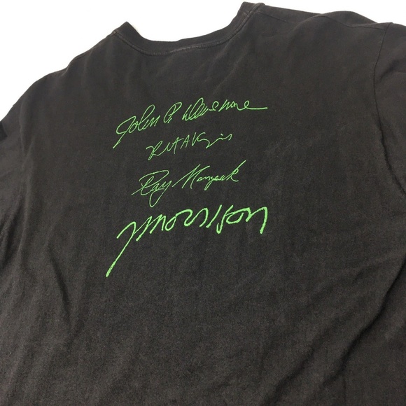 The Doors Vintage 1983 Signatures Black T Shirt - Picture 8 of 8